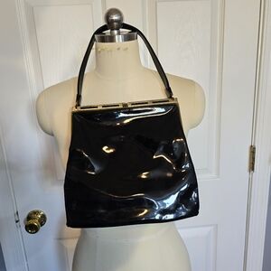 Vintage Jane Shilton patent leather purse